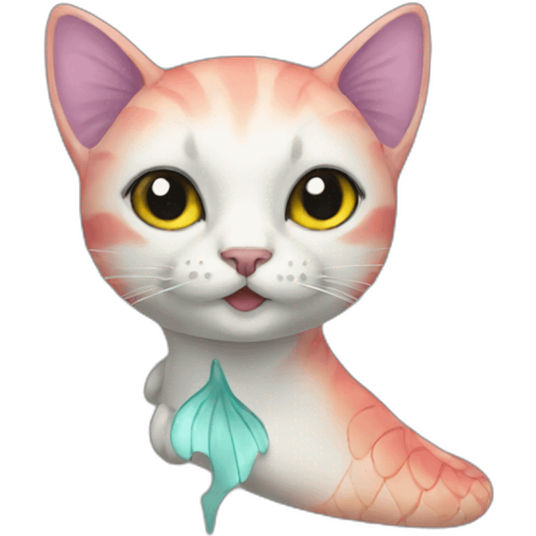 Cat mermaid emoji