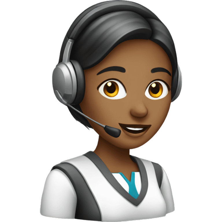 Female call centre worker emoji