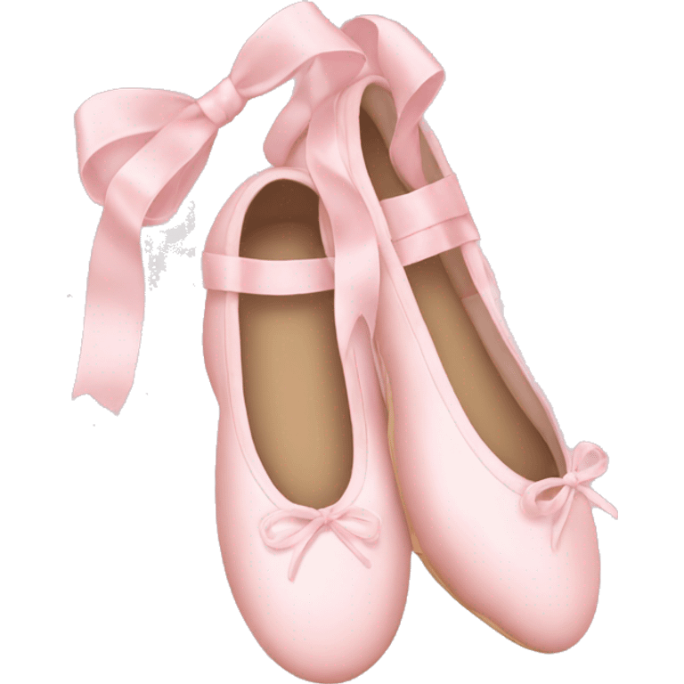 soft pink ballerina shoes emoji