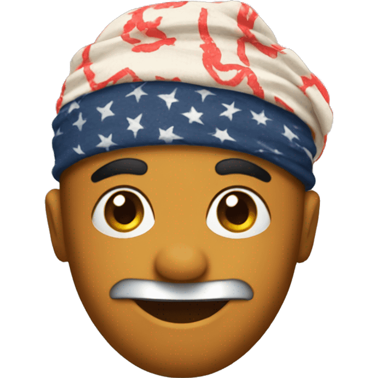 Emoji with bandana on head emoji