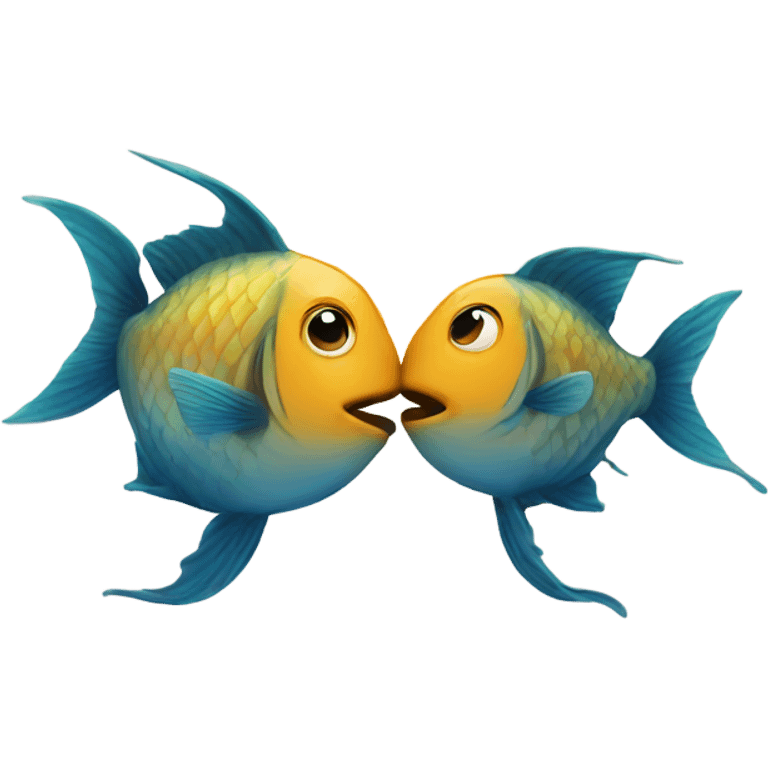 two fish kissing emoji