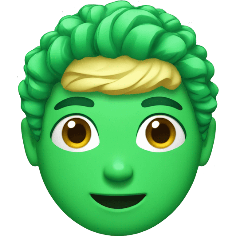 green hair gel emoji