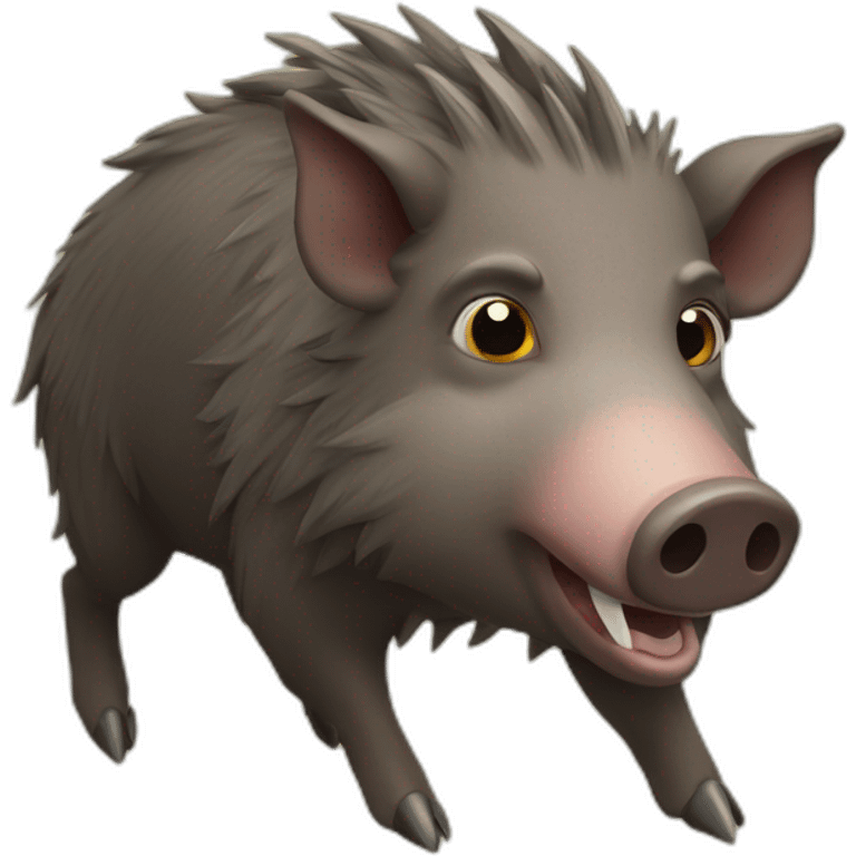 anthropomorphic wild boar emoji