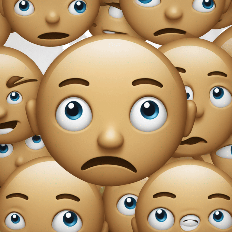 The emoji shows a round face with wide eyes and a perplexed expression, raising both hands to its head, indicating confusion or deep thought. emoji