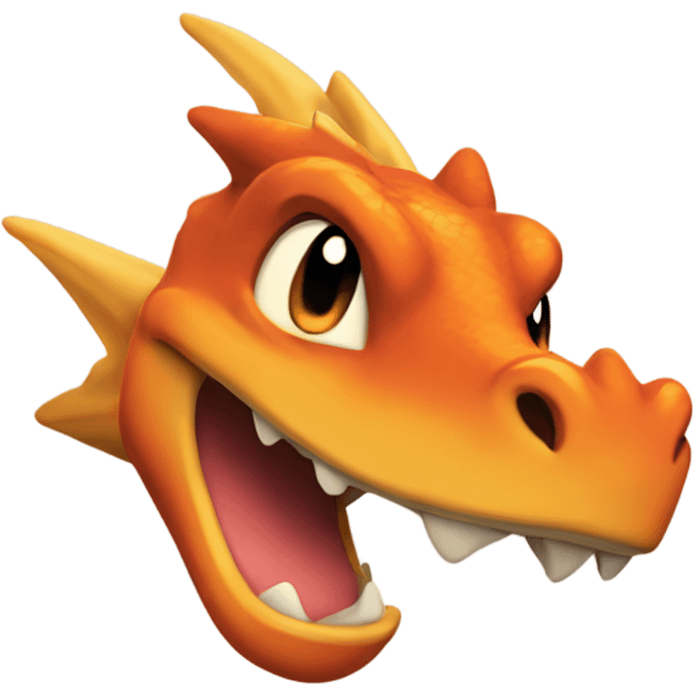 Charzard winking emoji