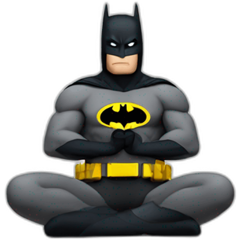 batman meditating emoji