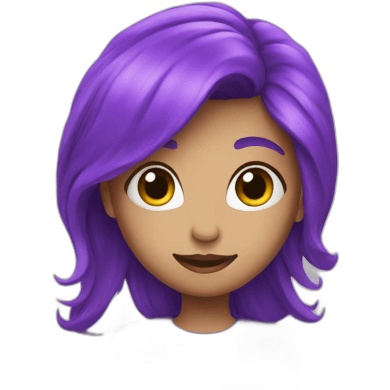 Coeur violet emoji