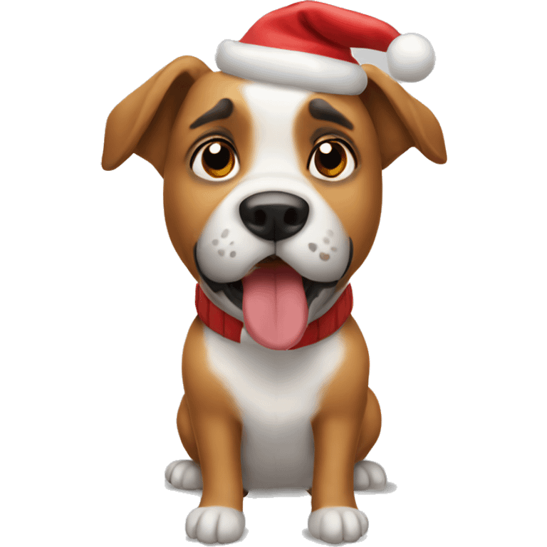 Dog Christmas  emoji