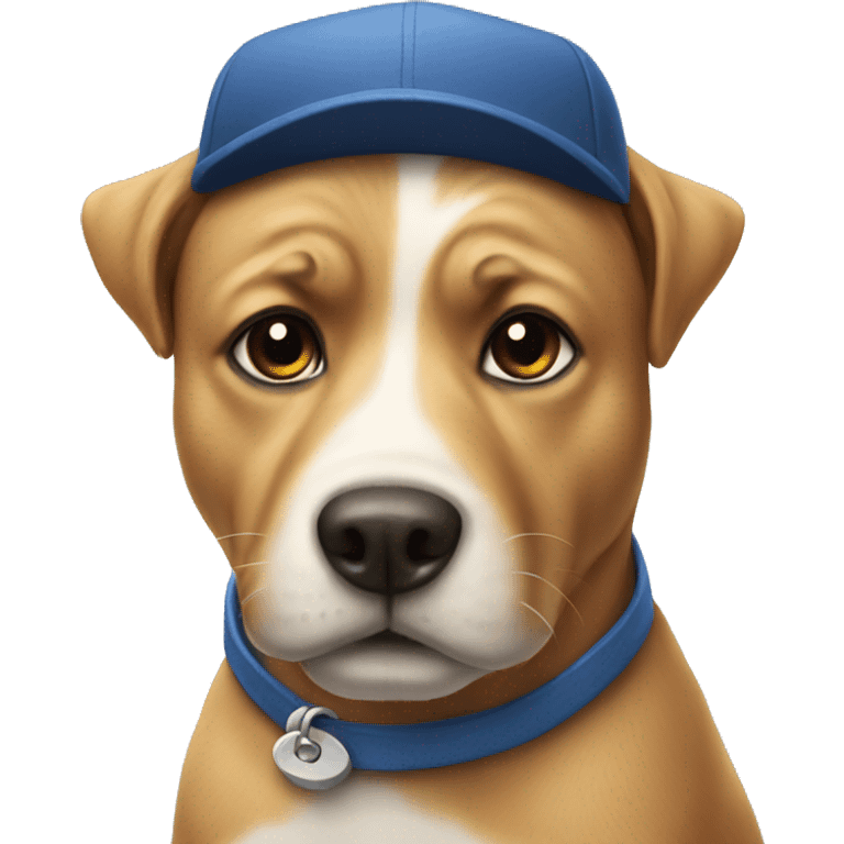 Dog with cap emoji