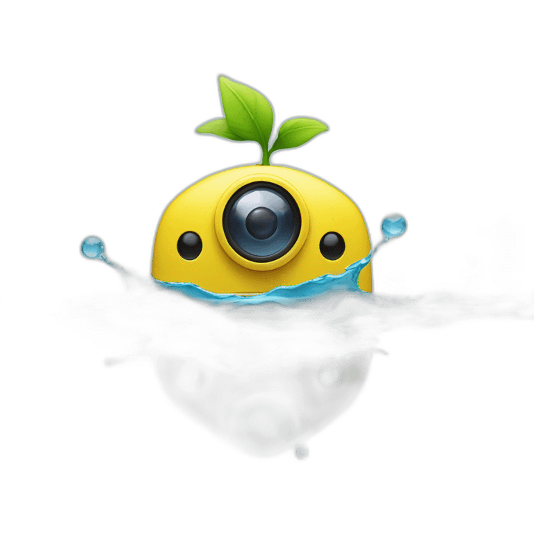 small-leaf-floating-on-water-block-and-security-ptz-camera-behind emoji