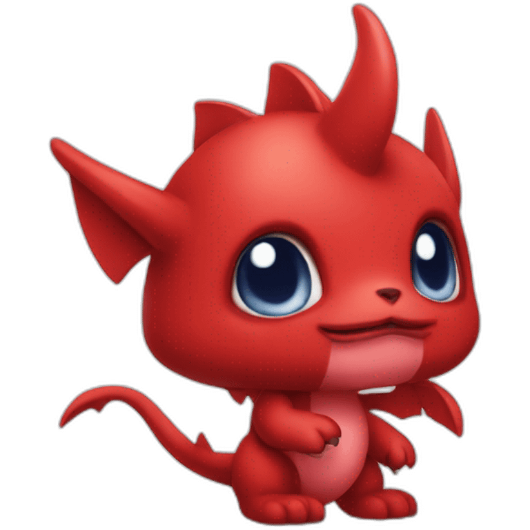 red baby Digimon creature emoji