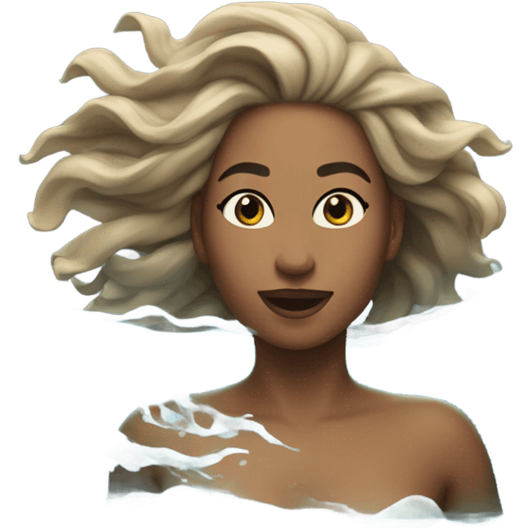 woman swimming in water emoji