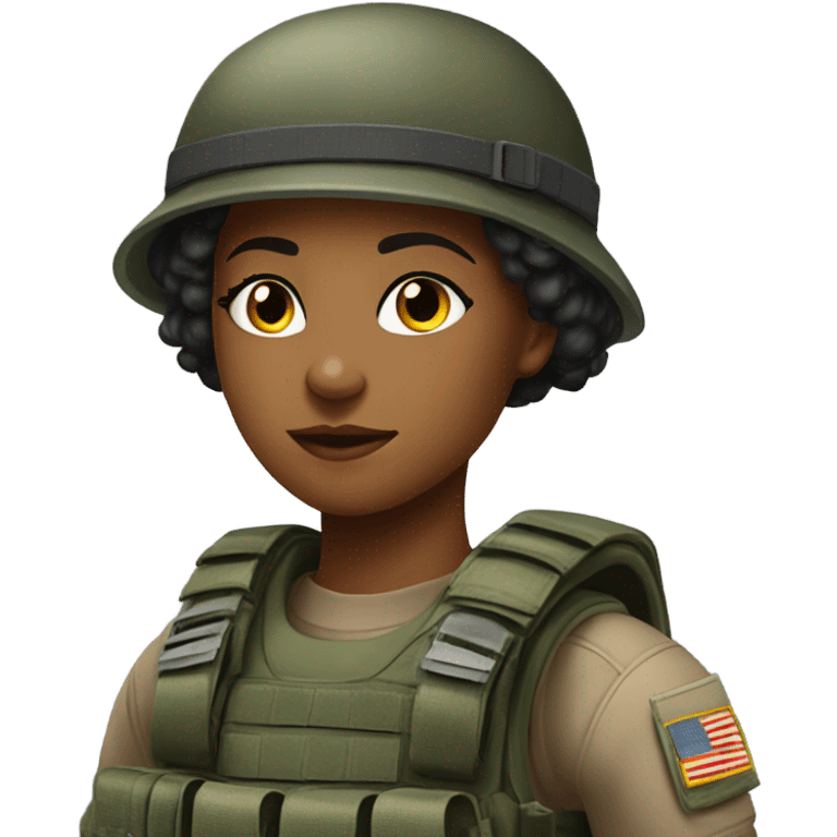 Soldier girl  emoji