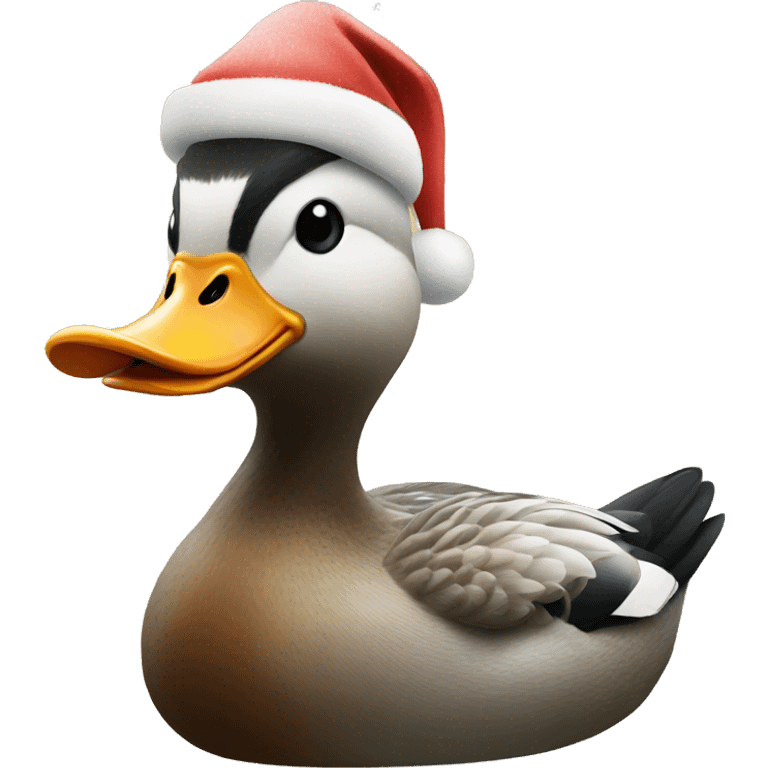 Duck Christmas  emoji