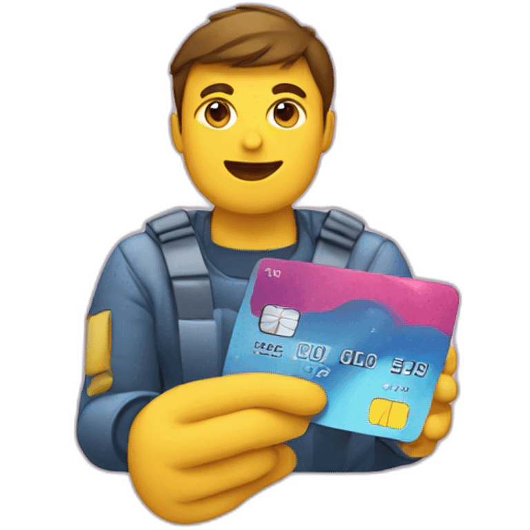 credit card love emoji