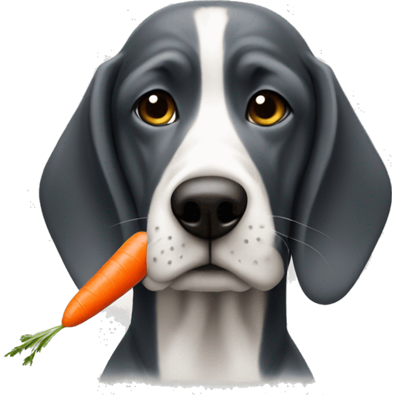 Snoopdog smoking a carrot emoji