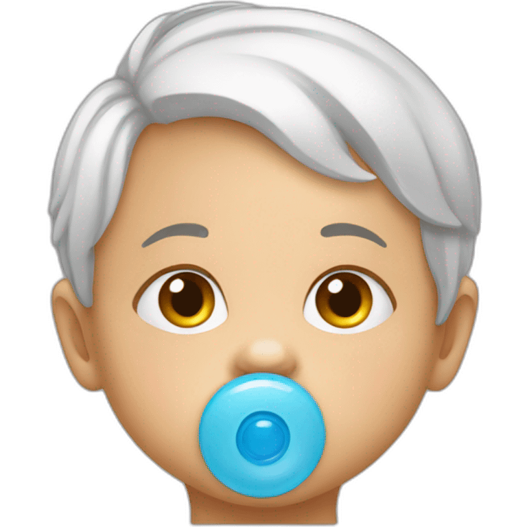 baby with pacifier emoji