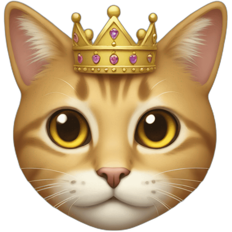 Cat with crown  emoji