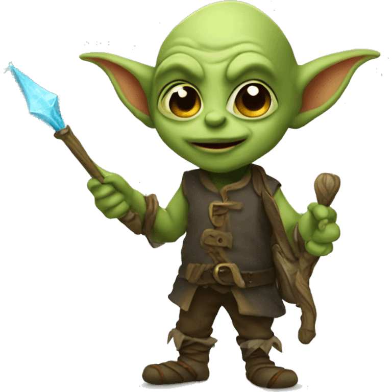 Little goblin with a wand emoji