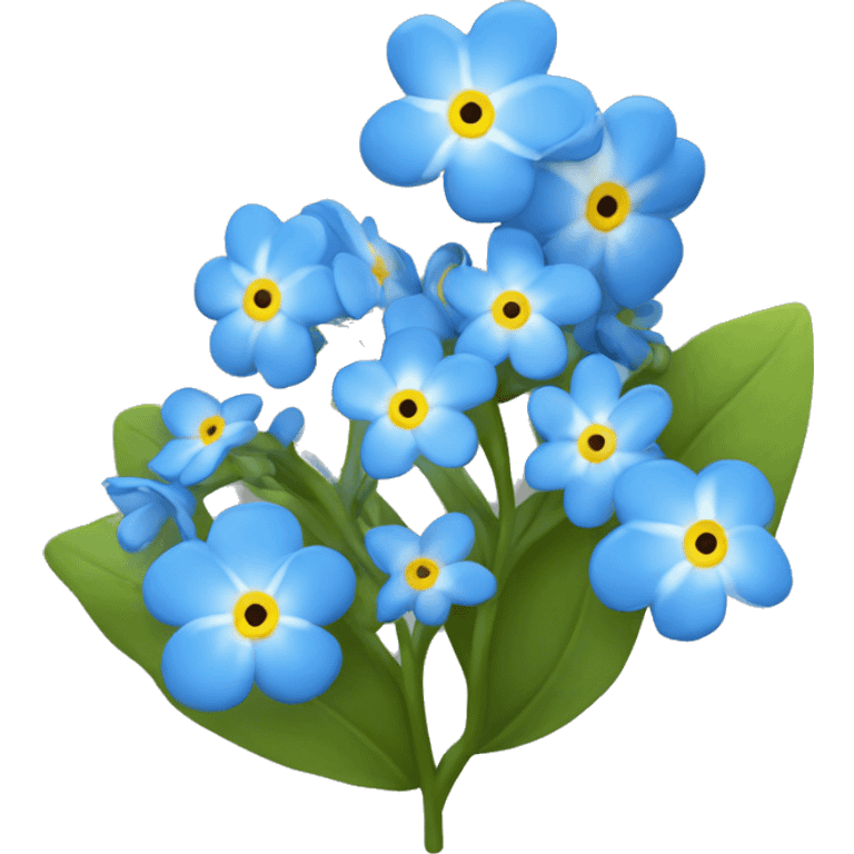  forget me nots emoji