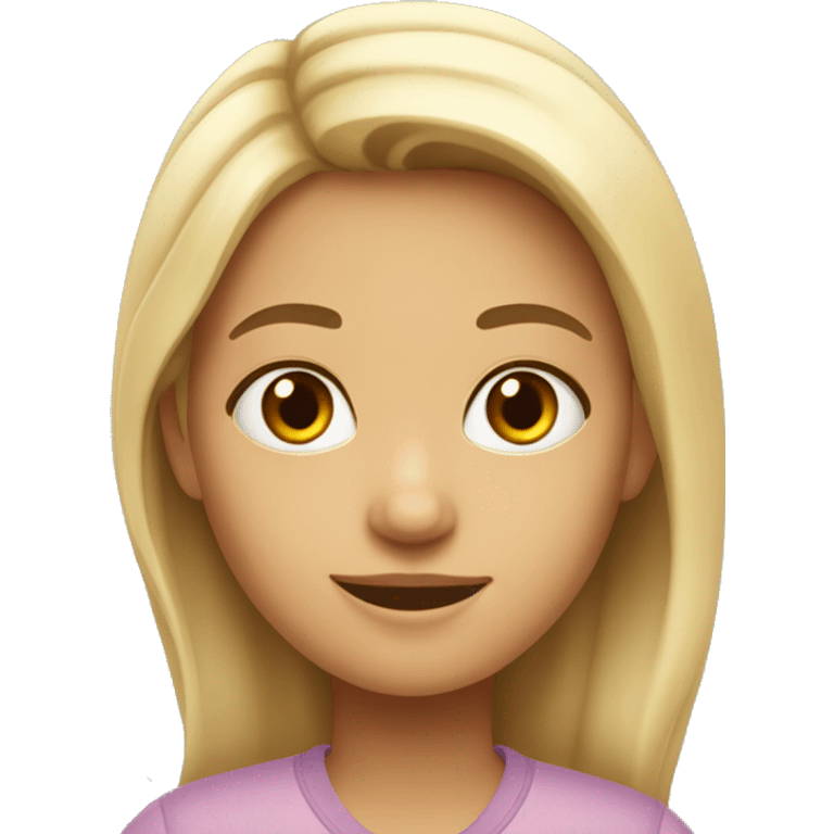 Une fille qui dit bonjour emoji