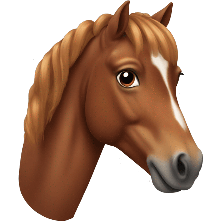 chestnut horse emoji