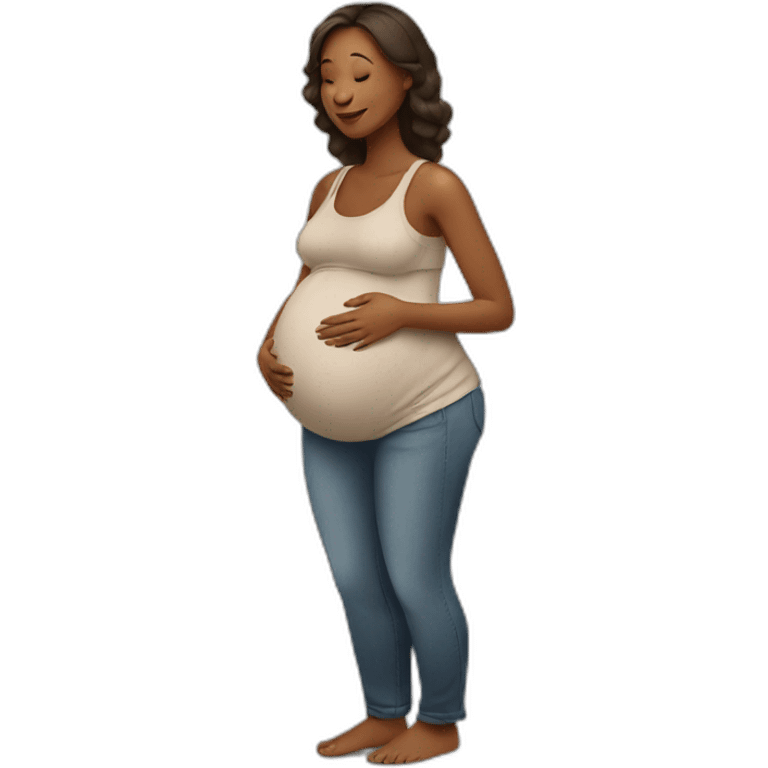 pregnant woman emoji