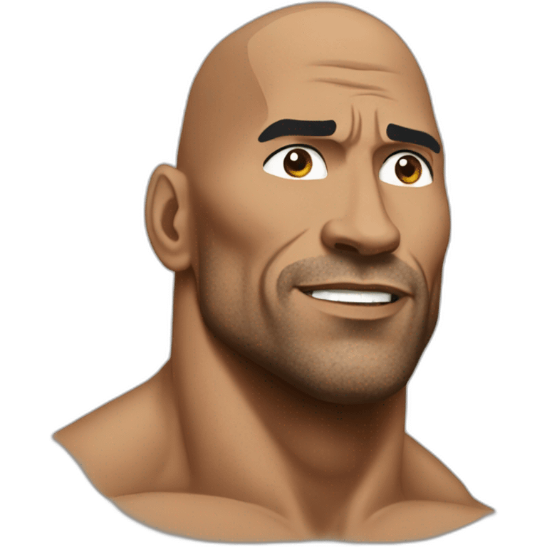 The Rock boxing  emoji