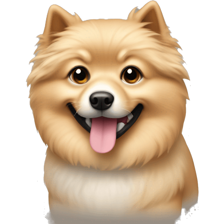 beige spitz dog emoji