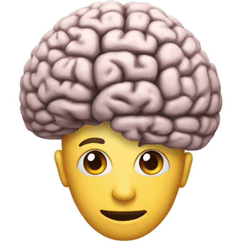 a brain emoji