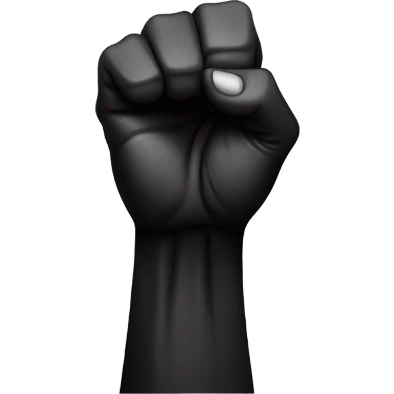 Black raised fist emoji