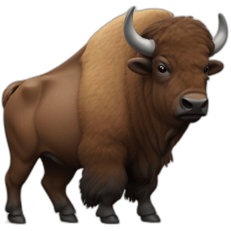 bison with shirt of university of siegen emoji