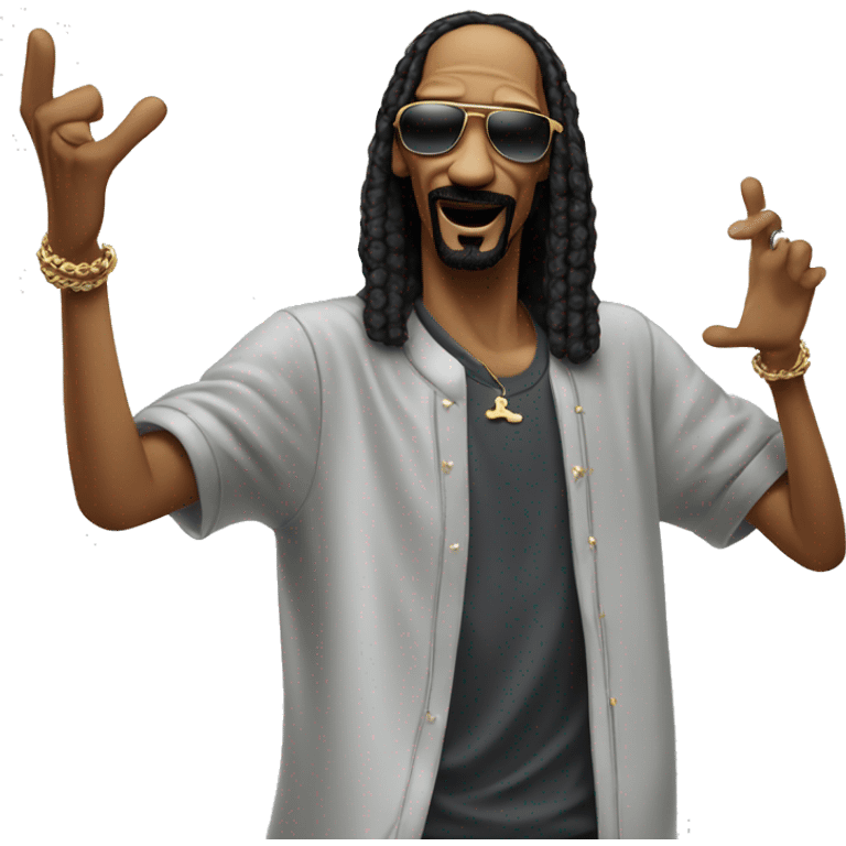 Snoop dog doing the Macarena ￼ emoji