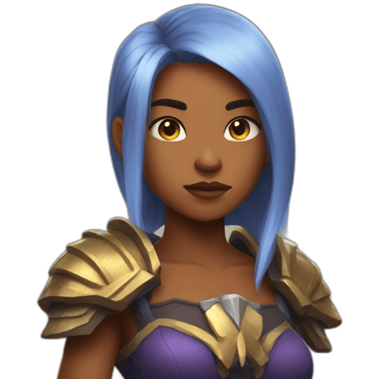 Brawn hair girl playing Dota 2 emoji