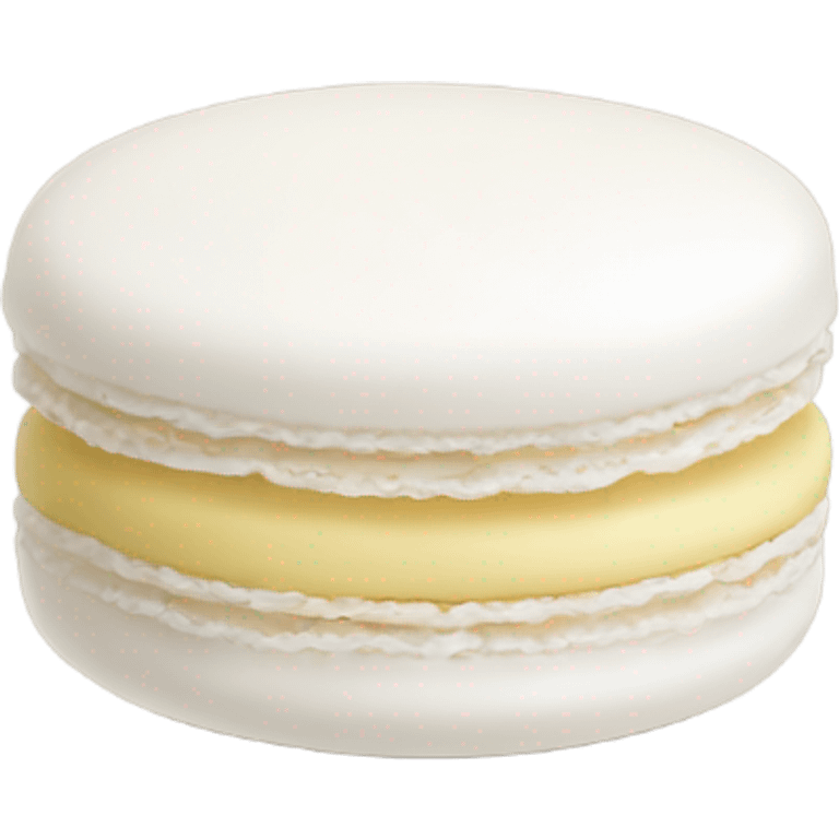 white macaron emoji