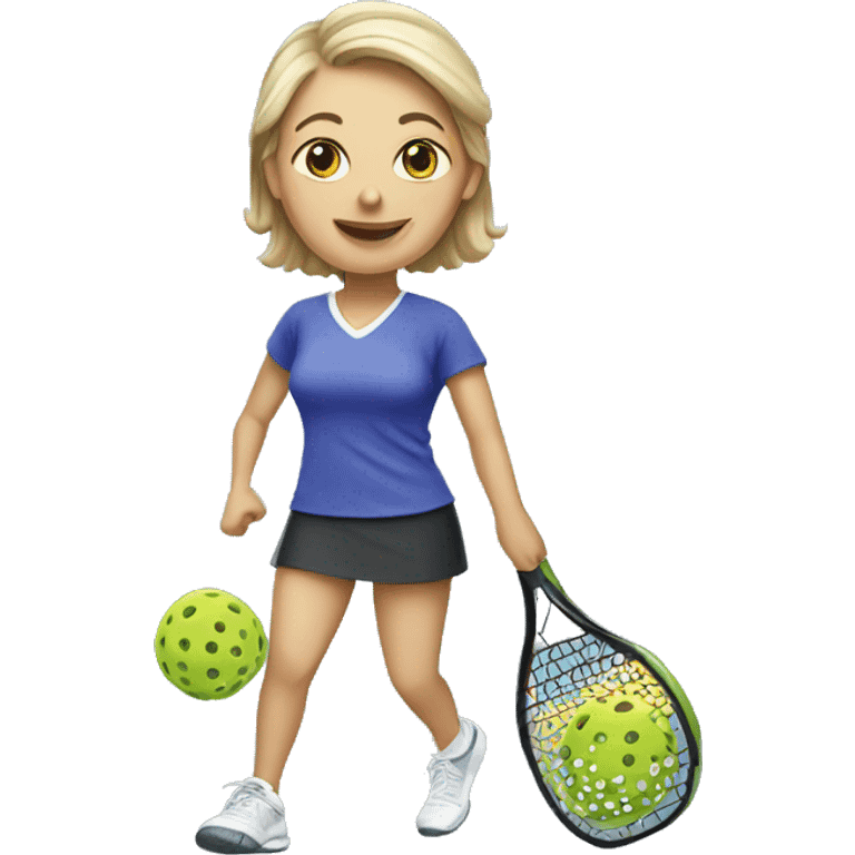 Pickleball lady  emoji