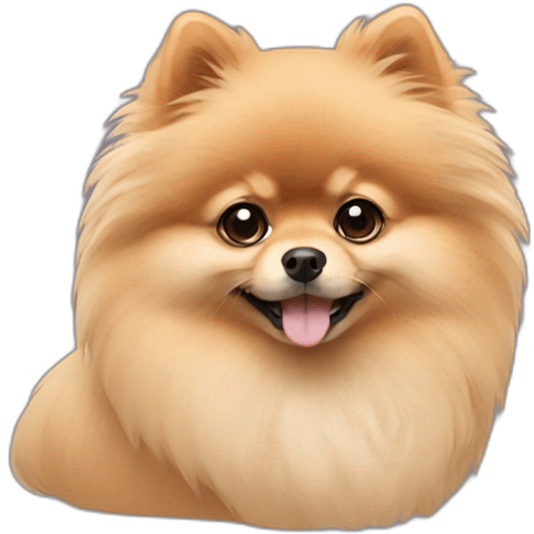 Beige pomeranian emoji