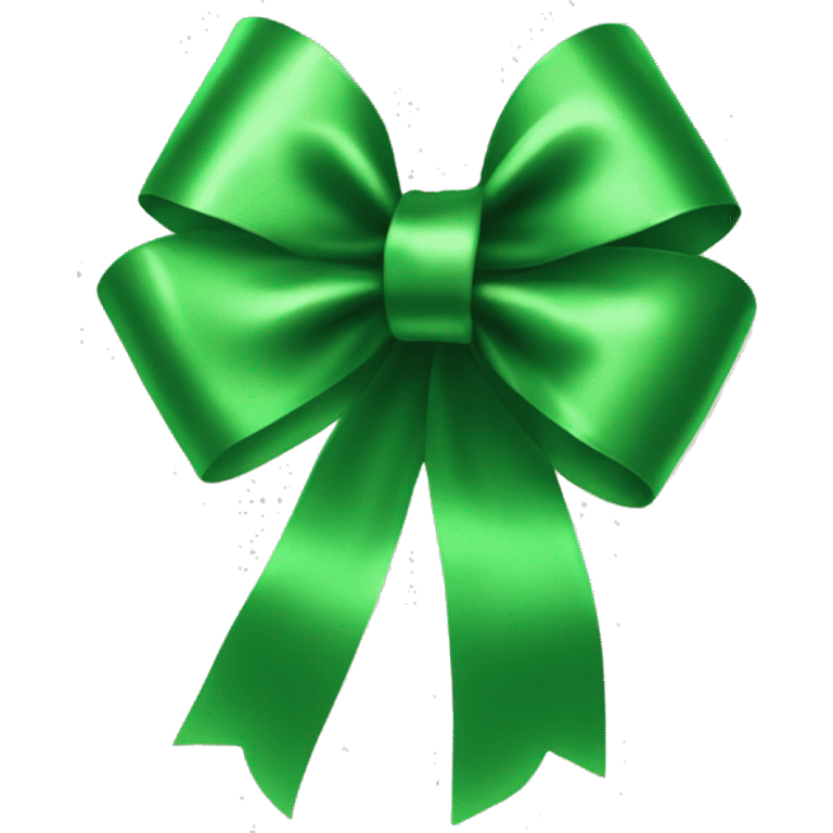 Champagne neo green colored bow emoji