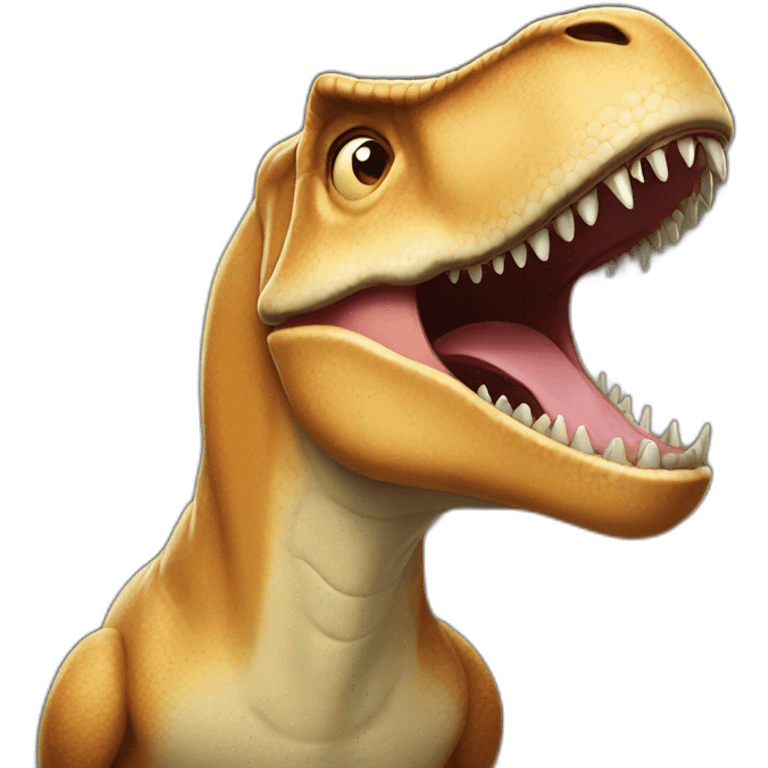 T rex laughing emoji