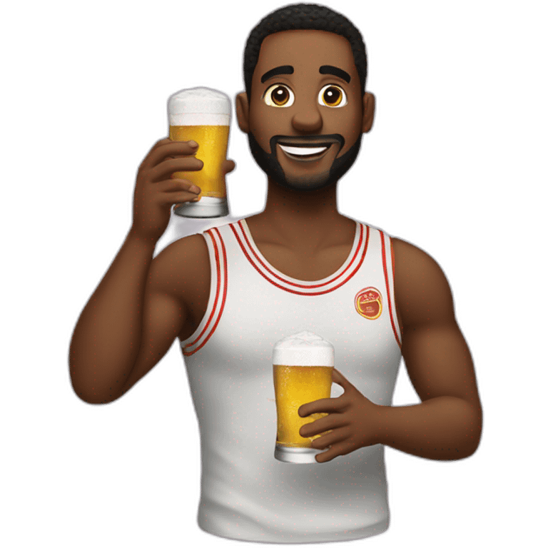 Lebro james drink beer emoji