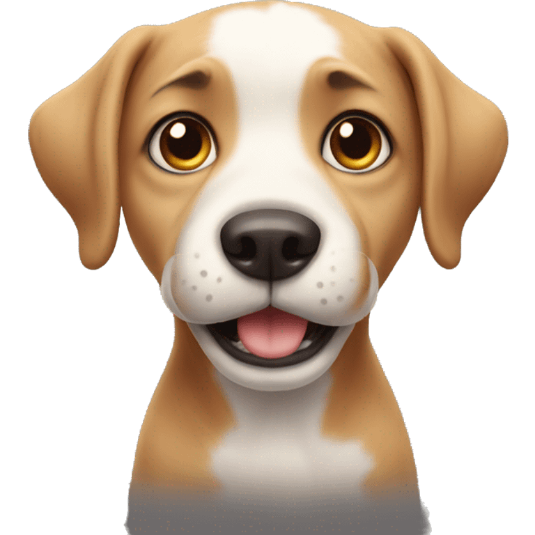 Adorable dog begging  emoji