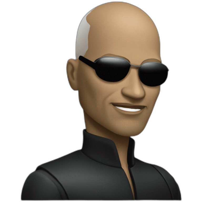 Morpheus the matrix emoji