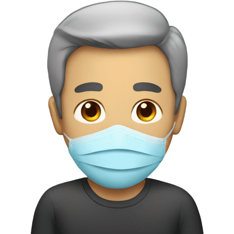 Father with mask emoji