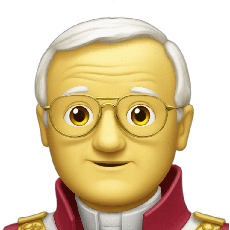 john paul Ii as a yellow submarine emoji