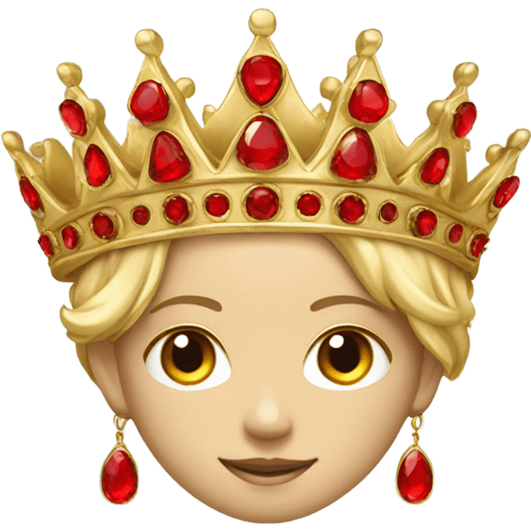 Royal crown gold and red  emoji