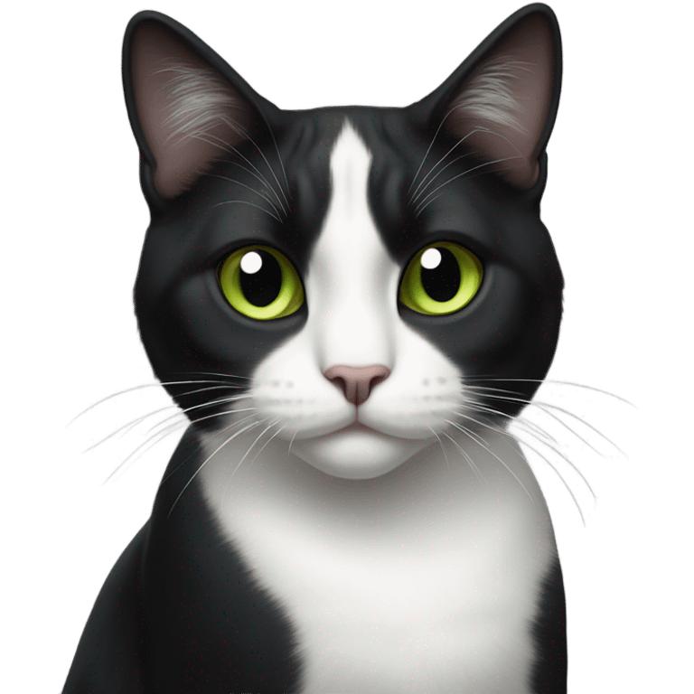 Tuxedo cat emoji