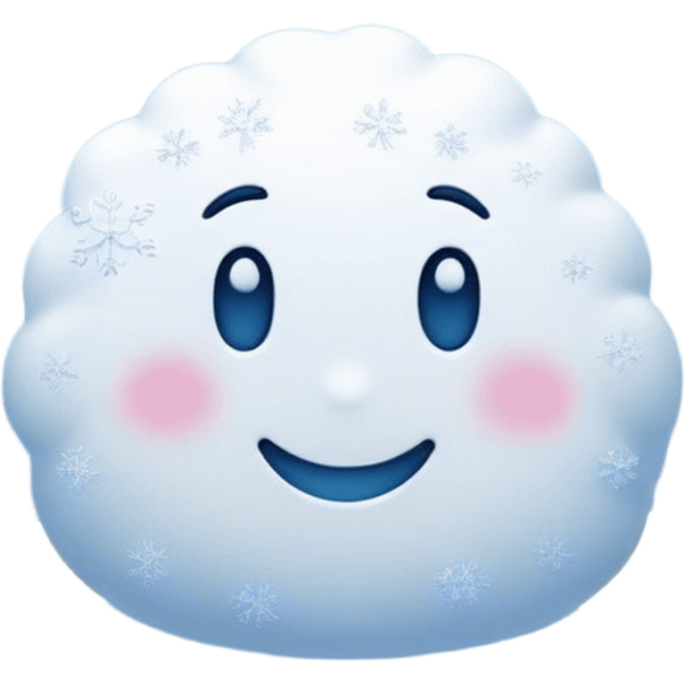 Cinematic Realistic Snow Emoji, Soft and delicate, with fluffy snowflakes drifting gently to the ground. The snow blankets the landscape in a peaceful, serene hush, creating a calm and sparkling atmosphere. Soft glowing outline, capturing the essence of tranquility, winter beauty, and crisp, clean freshness in a scene of falling snow! emoji