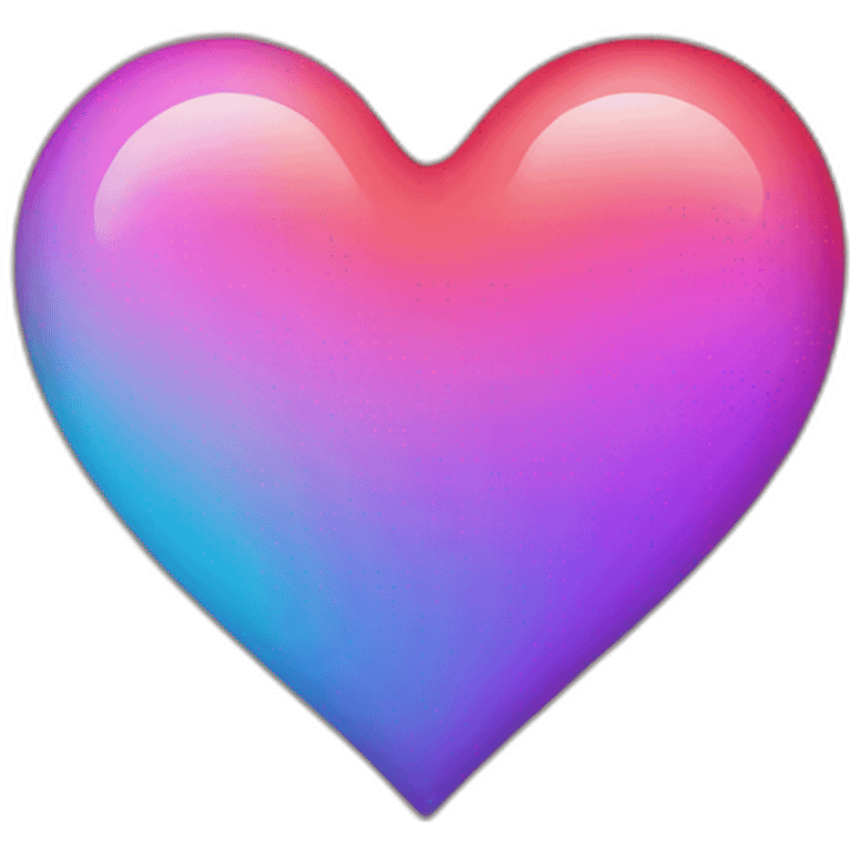 Multicolor heart emoji