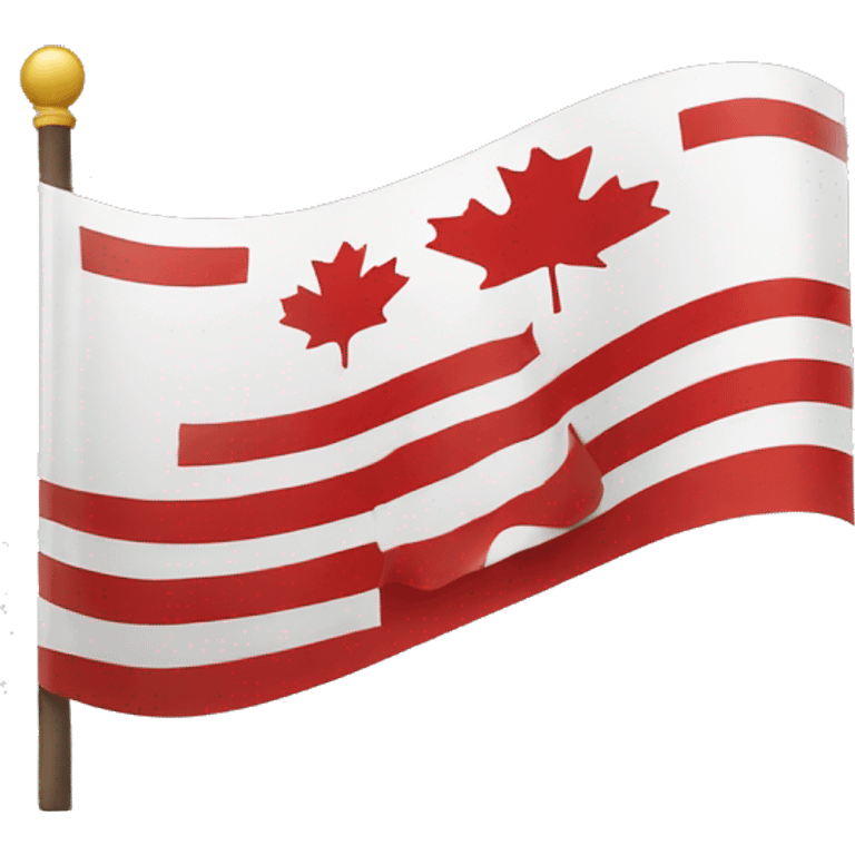 straight canadian flag emoji