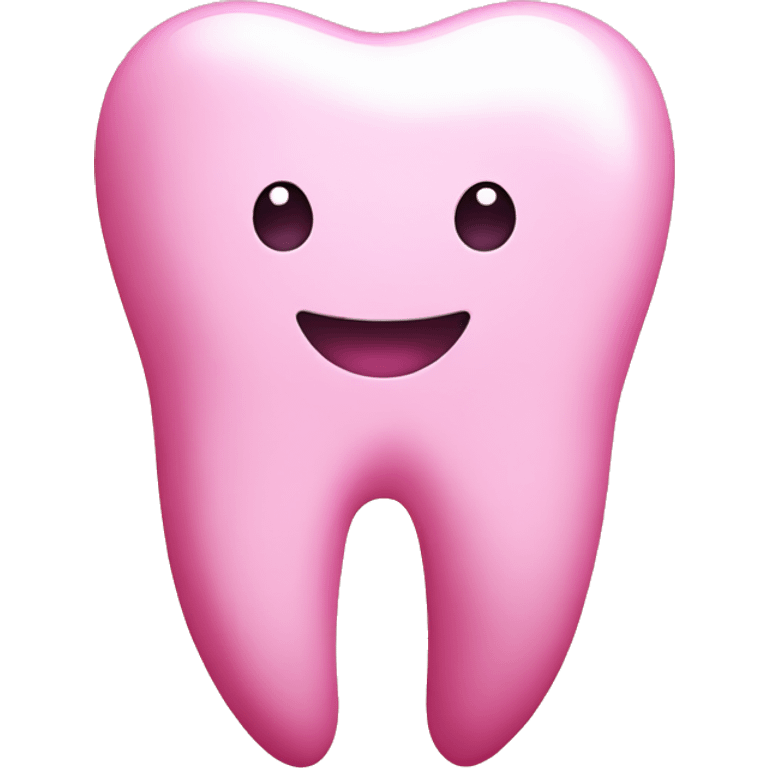 Tooth pink emoji